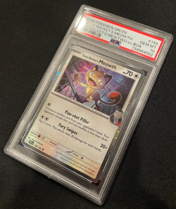 Team Rocket's Meowth Pokemon TCG Scarlet/Violet Cosmos Holo Promo 149/182 PSA 10 - Image 1