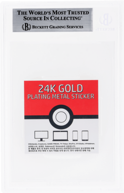 2023 Pokemon Striking Popping Candy 24k Gold Plating Stickers Mew # BGS 9 - Image 2