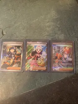 Pokemon TCG Trainers Dawn, Poppy, And Mela Full Art Holo - Image 1