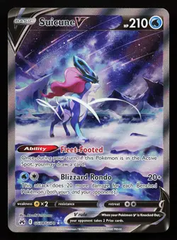 Suicune V GG38/GG70 Ultra Rare Crown Zenith Pokemon Card - Image 1