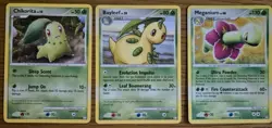 Pokemon Card Chikorita Bayleef Meganium Set Mysterious Treasures /123 Holo Rare - Image 1