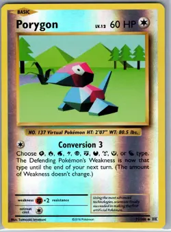 Porygon 71/108 Reverse Holo XY - Evolutions - Pokemon Card - NM - Image 1