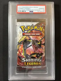 Pokemon Cards PSA 10 Gem Mt Shining Legends Foil Pack Shining Rayquaza S&M 2017 - Image 1