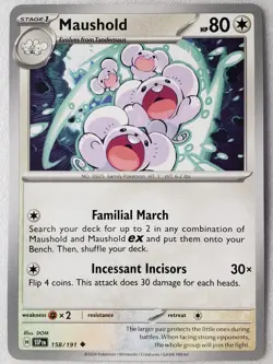 Maushold 158/191 NM / M Surging Sparks Pokemon Card $2 Combined Ship - Image 1