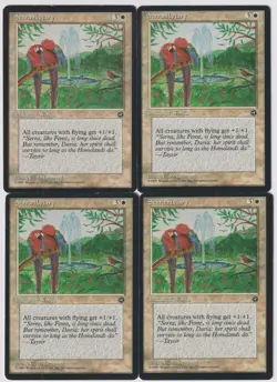 MTG 4X Serra Aviary X4 Homelands Magic - (3X LP/NM & 1X PL) - Image 1