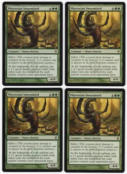 Phyrexian Swarmlord x4 4x 2011 New Phyrexia PLAYSET Green Creature MTG NM AZ6 - Image 1