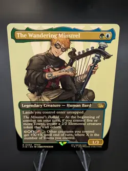 The Wandering Minstrel borderless - MTG Final fantasy FIN 403 - NM - Image 1