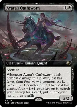 1 x Ayara's Oathsworn - Extended Art - March of the Machine: The Aftermath - NM - Image 1