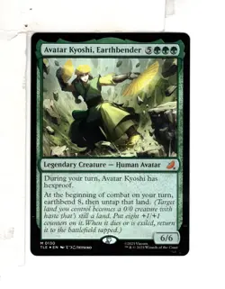 MTG SkeenAB Avatar Kyoshi Earthbender FOIL from TLE. NM. - Image 1