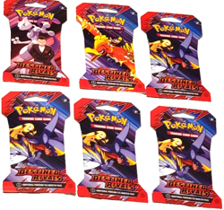 Pokemon TCG Destined Rivals Sleeved Booster Pack Lot of 6x Sealed - Image 1