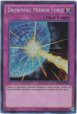 Yugioh! LP Drowning Mirror Force - SHVI-EN075 - Secret Rare - Unlimited Edition - Image 1