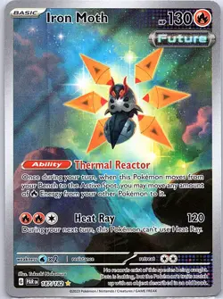 Iron Moth 187/182 SV04: Paradox Rift - Pokemon Card - NM - Image 1