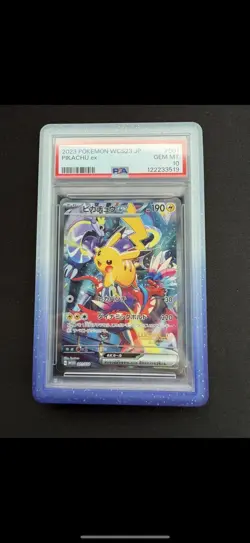 Pikachu 001/030 Pokemon WSC23 Japanese Yokohama Deck Holo Graded Card - PSA 10 - Image 1