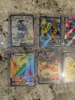 Lot of 7 Ultra Rare Ex and VMAX Pokemon Cards Mint Condition - Image 2