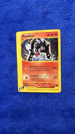 Houndour Skyridge 66/144 Non-Holo Pokemon TCG Card WOTC E-Reader - Image 1