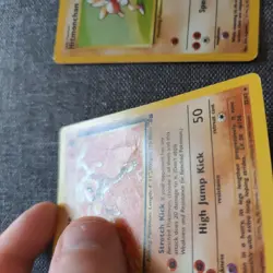 Hitmonchan 7/102 Holo Base Set/Hitmonlee 22/62 Jungle Non Holo Pokemon Cards MP - Image 5