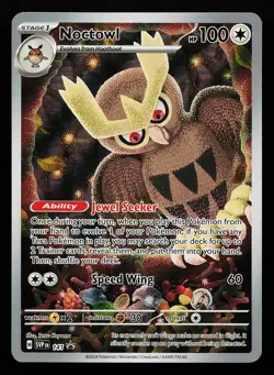 Noctowl 141 Illustration Rare Scarlet & Violet Promo Pokemon Card - Image 1