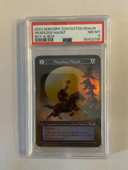 2023 Sorcery Contested Realm Headless Haunt Frazetta Promo PSA 8 #3799 - Image 1