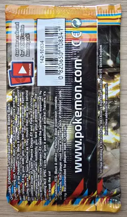Black & White Plasma Blast Genesect Sealed Pokemon Booster Pack - Image 4
