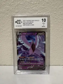 Pokemon TCG Galarian Articuno V 058/198 Chilling Reign Grade 10 - Image 1