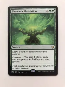 Shamanic Revelation MTG Magic the Gathering Card LP Lightly Played Commander C19 - Image 1