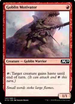 X 1 Goblin Motivator NM M19 143 MTG Magic The Gathering - Image 1