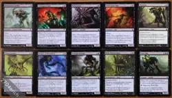 Set of 10 Black Infect Creatures *NM* Phyrexia Magic MTG Poison Counters Toxic - Image 1