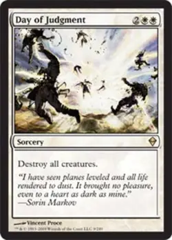 1x Day of Judgment Light Play, English Zendikar MTG Magic - Image 1