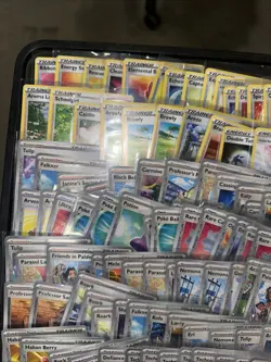 340+ Pokemon Reverse Holo Foil Card Lot Trainer Type Cards Supporter Item Tool + - Image 4
