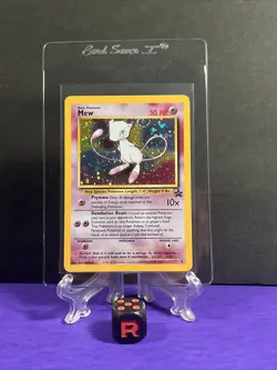 Pokemon TCG Mew 2000 WOTC Black Star Promo 9 Holo League Pokemon Card SWIRL - Image 3