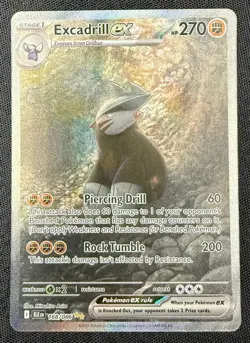 Pokemon TCG Excadrill ex 168/086 Illustration Rare BLK EN Black Bolt - Image 2