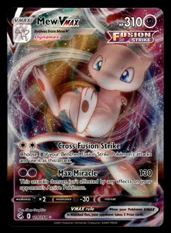 Mew VMAX 114/264 Ultra Rare Fusion Strike Pokemon Card - Image 1