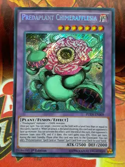 Yugioh Predaplant Chimerafflesia Secret Rare FUEN-EN009 1st Ed Lightly Played - Image 1
