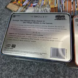 Naruto Shippuden Collectible Card Game Lot 2 Tins Cards - Image 5