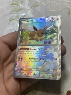 Scarlet And Violet Prismatic Evolutions Eevee Pokeball Card. - Image 3