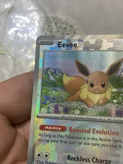 Scarlet And Violet Prismatic Evolutions Eevee Pokeball Card. - Image 4