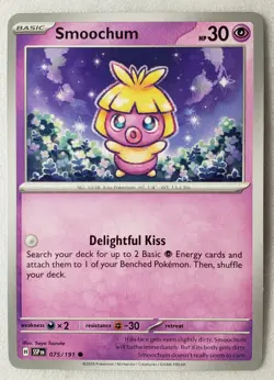 Smoochum 075/191 NM / M Surging Sparks Pokemon Card - Saya Tsuruta Art - Image 1