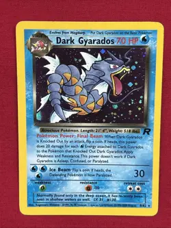 Dark Gyarados 8/82 Holo Shiny Card Excellent Condition Pokemon (T97) - Image 1