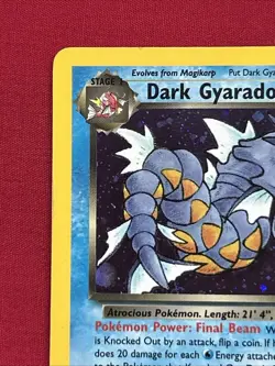 Dark Gyarados 8/82 Holo Shiny Card Excellent Condition Pokemon (T97) - Image 2