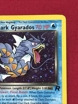 Dark Gyarados 8/82 Holo Shiny Card Excellent Condition Pokemon (T97) - Image 3