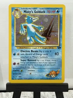 Pokemon Card - Misty’s Golduck Gym Challenge 12/132 Holo Rare - Image 1