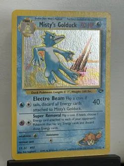 Pokemon Card - Misty’s Golduck Gym Challenge 12/132 Holo Rare - Image 3
