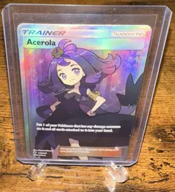 Pokemon Trainer Acerola (Full Art) Card 142/147 Burning Shadows Holo - Image 1