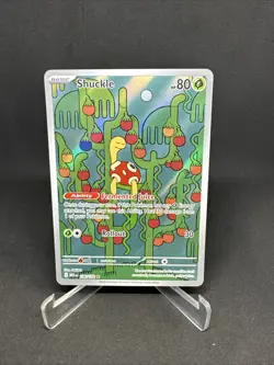 Pokemon TCG Shuckle 136/132 Mega Evolution Full Art IR Illustration Rare NM Card - Image 1