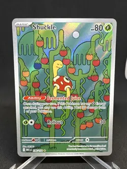 Pokemon TCG Shuckle 136/132 Mega Evolution Full Art IR Illustration Rare NM Card - Image 2