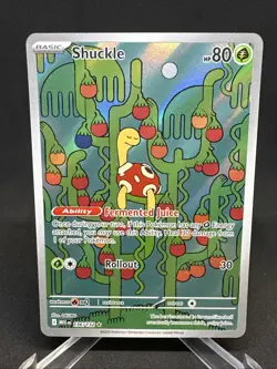 Pokemon TCG Shuckle 136/132 Mega Evolution Full Art IR Illustration Rare NM Card - Image 5