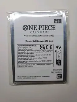 One Piece Card Game Monkey D Luffy Championship Promo 10 Sleeves - Image 2