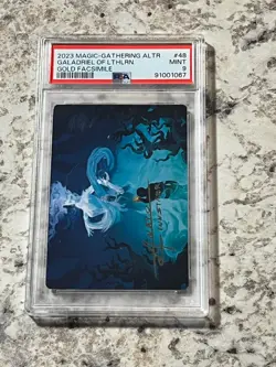 2023 MTG Lord of the Rings Art Series Galadriel #48 Gold Signature PSA 9 - Image 1