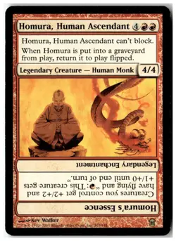 MTG Homura, Human Ascendant - Saviors of Kamigawa Moderately Played English - Image 1