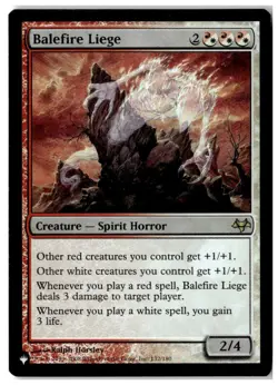 MTG Foil Balefire Liege - The List Reprints Moderately Played English - Image 1
